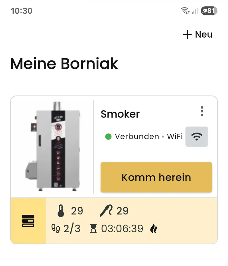 Gerät mit der App verbinden