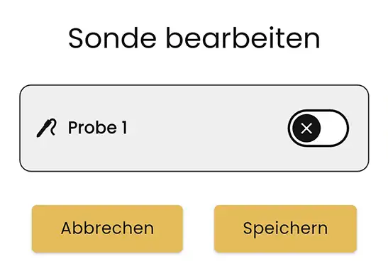 Fühler 2 – Fühler eingeschaltet