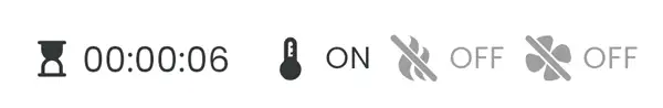 Bottom bar – step time & functions
