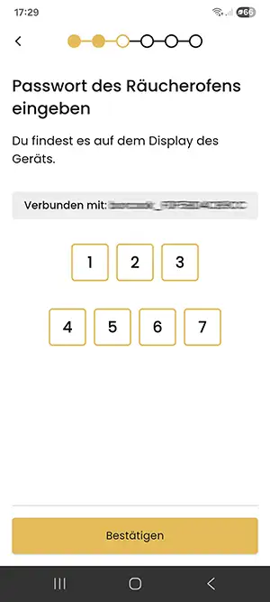 Code eingeben