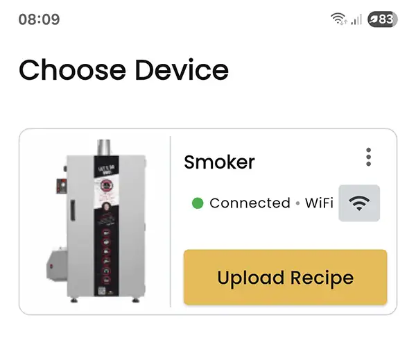 Smoker list – choose device