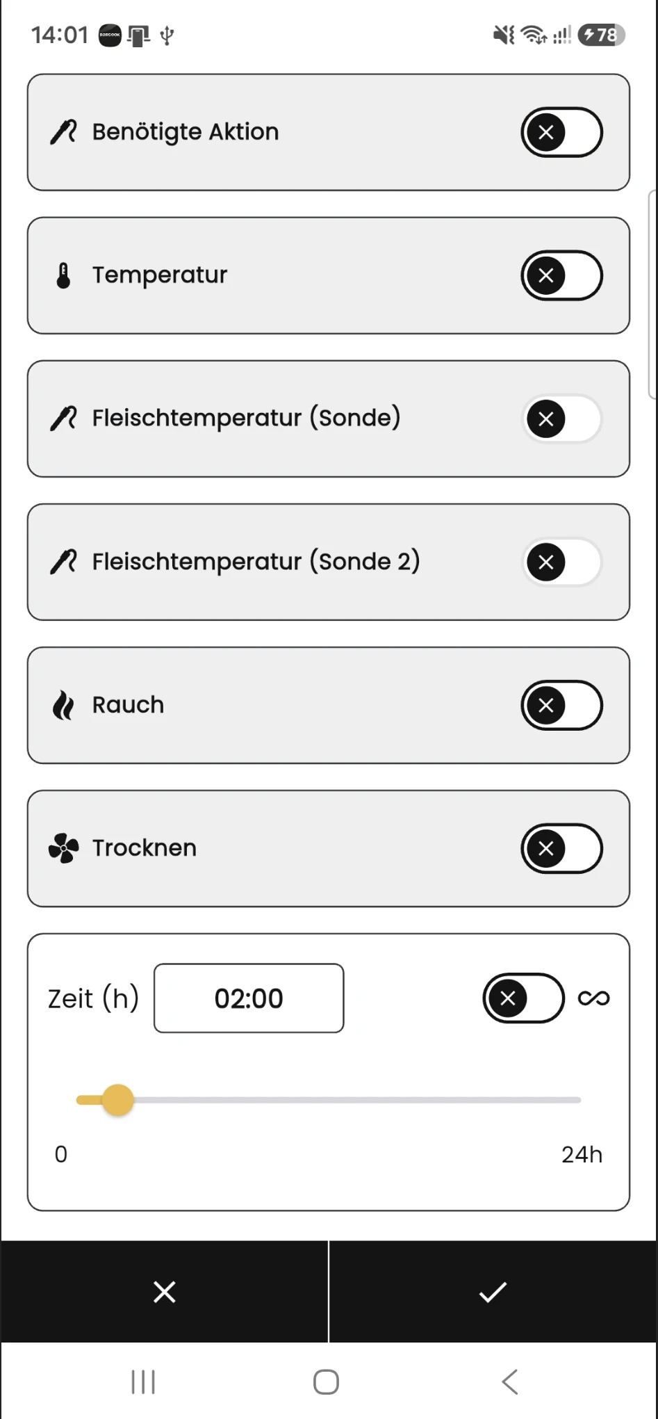 Programmschritt bearbeiten – Teil 2