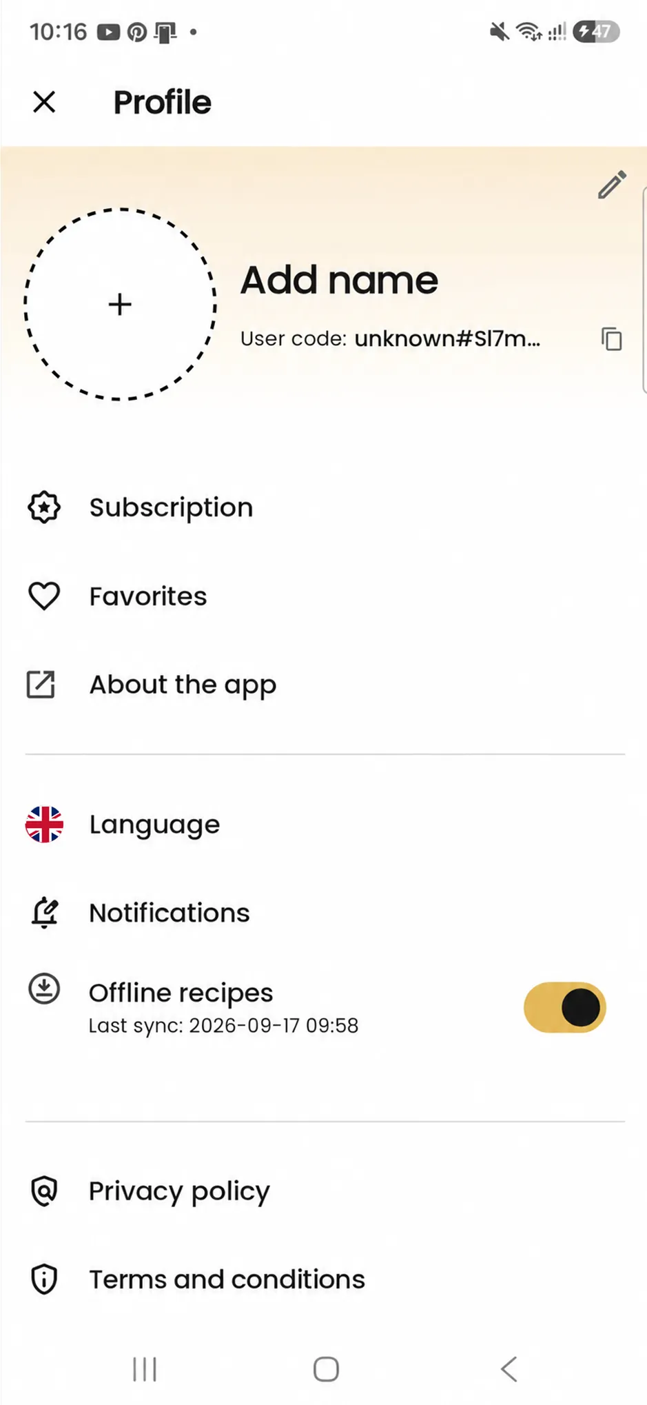 BORCOOK user profile