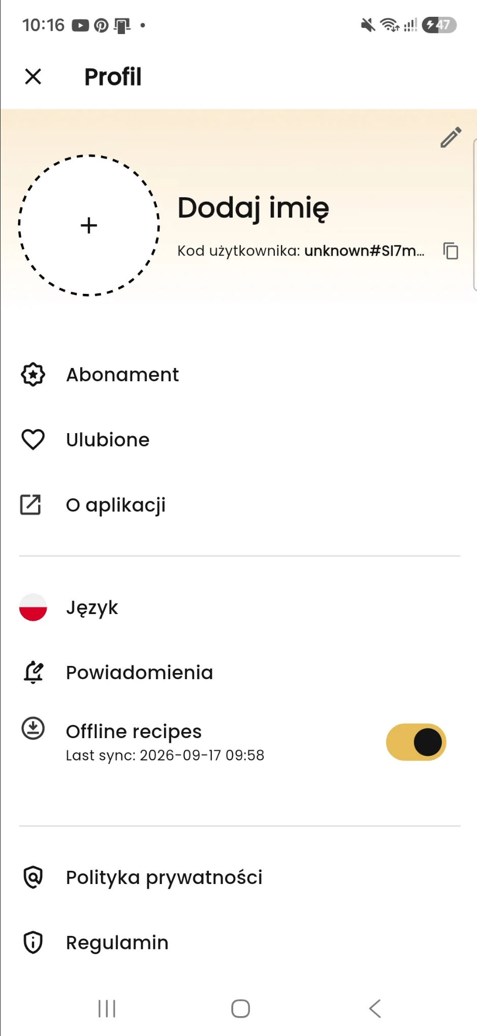 Profil użytkownika BORCOOK