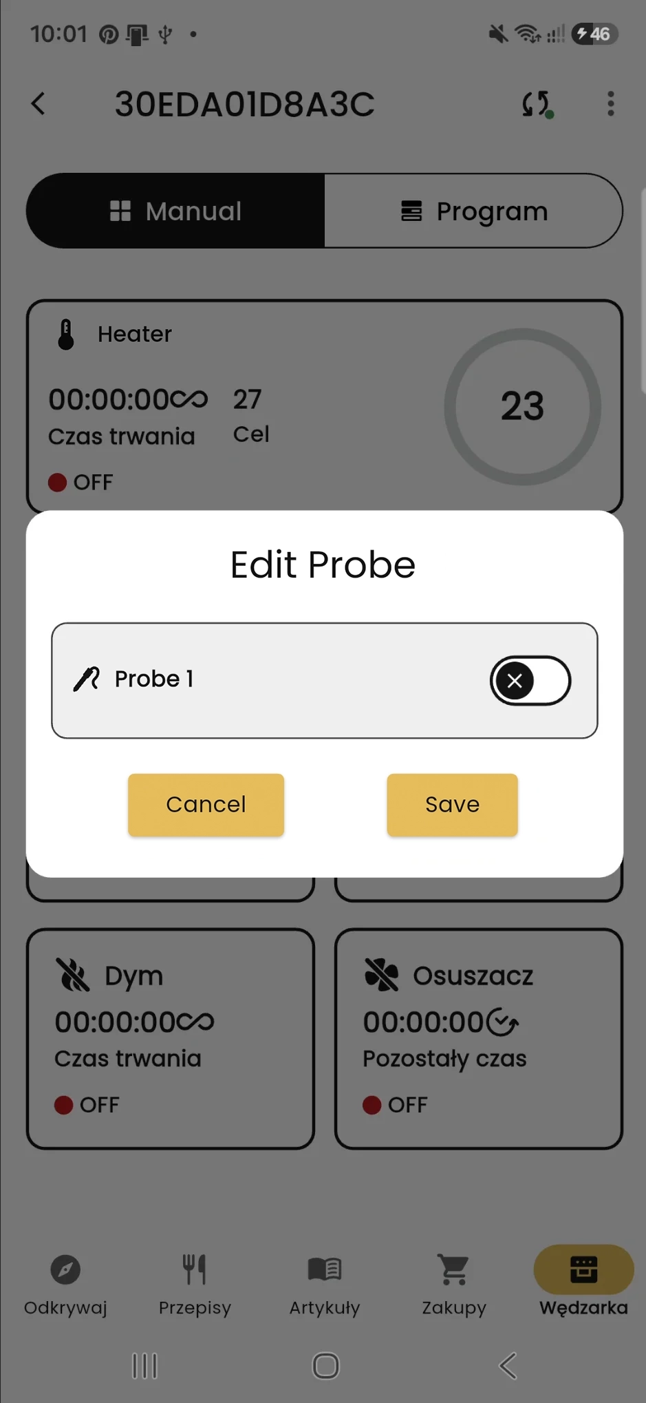 Enabling a probe
