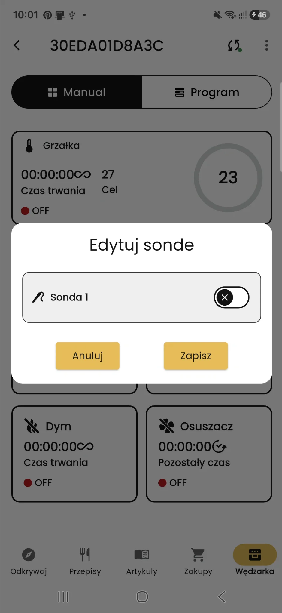 Aktywacja sondy
