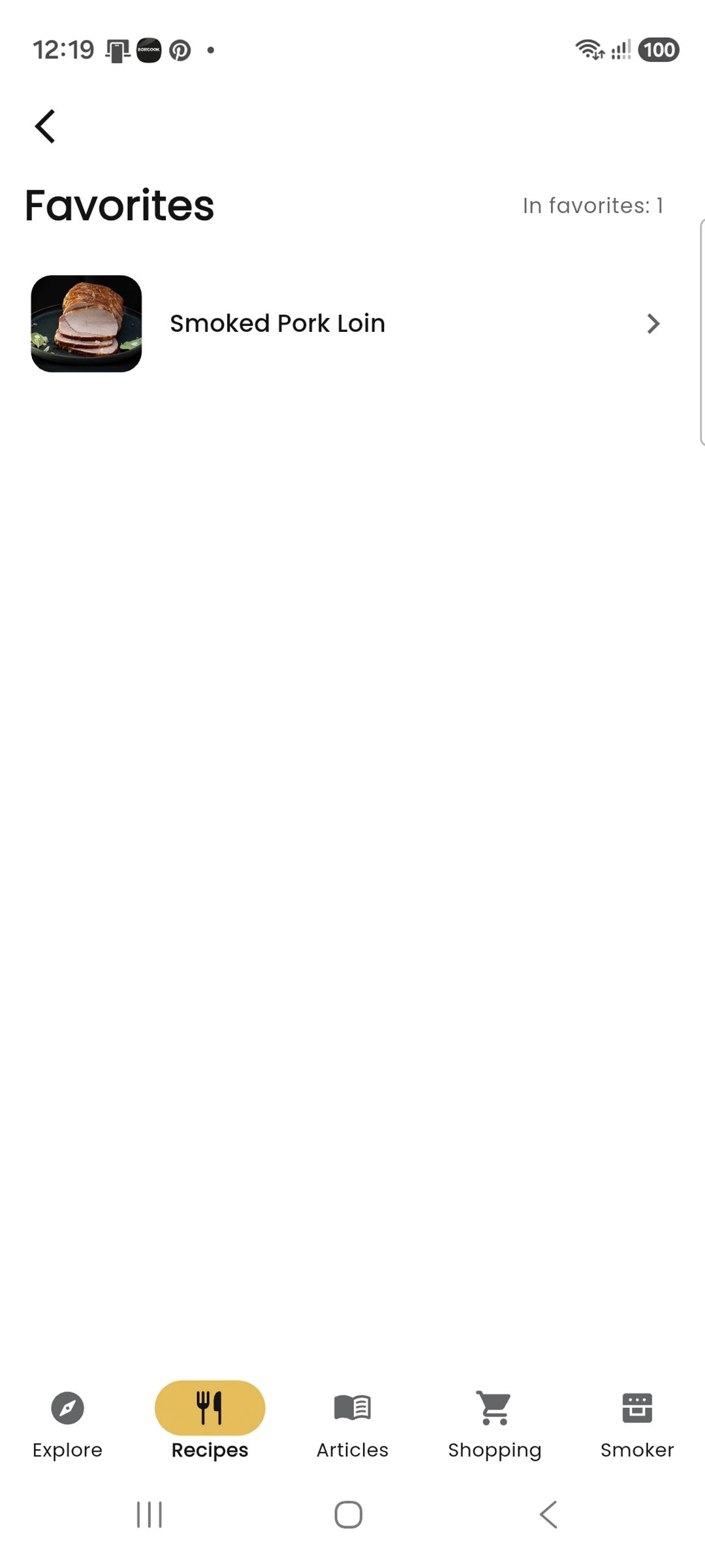 BORCOOK favourites list