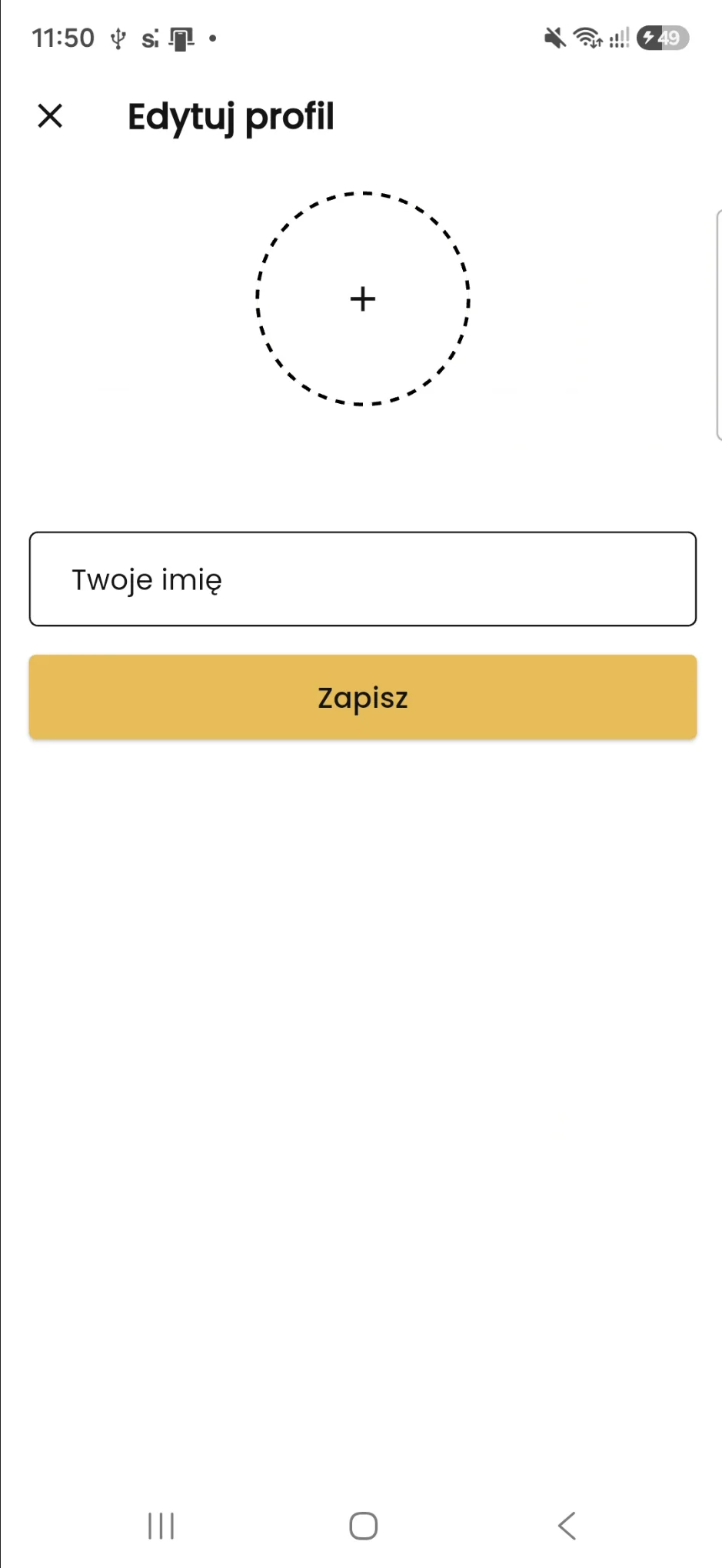 Edycja profilu użytkownika BORCOOK