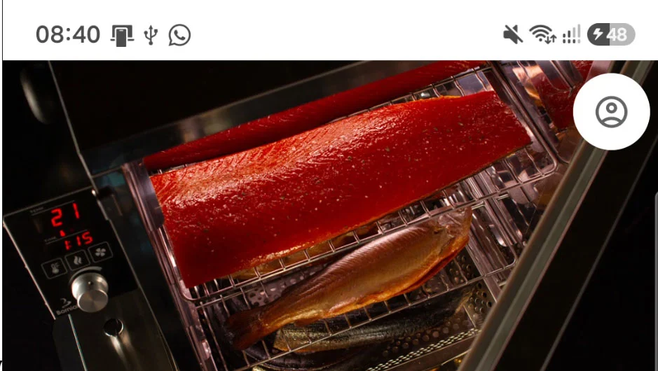 User profile icon on the BORCOOK home screen