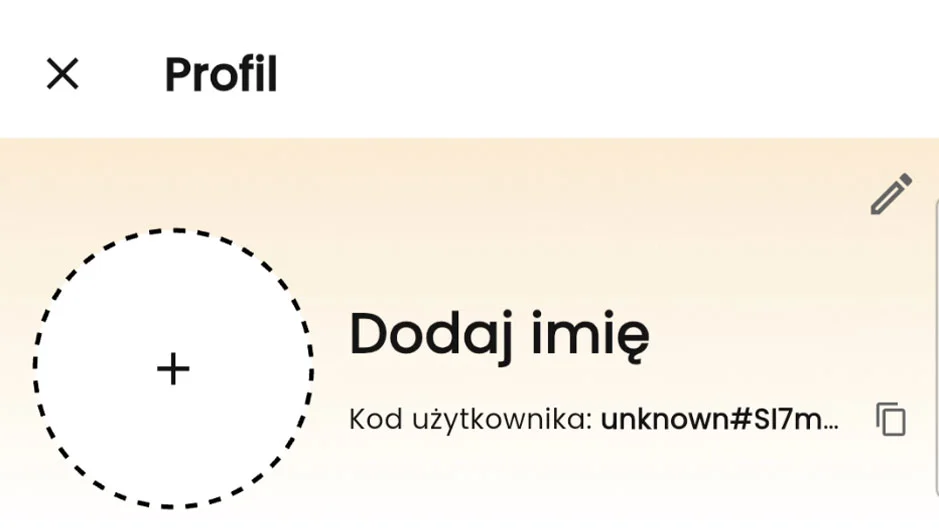 Kod użytkownika w profilu BORCOOK