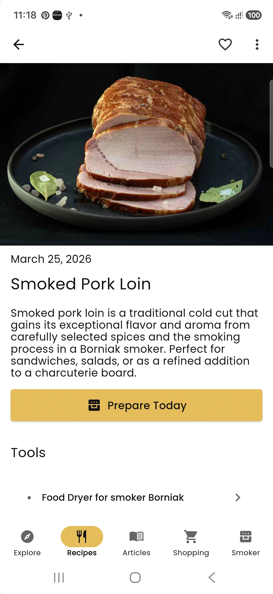 Ready-made BORCOOK recipe