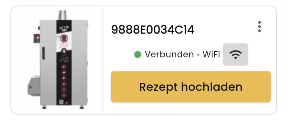 Menü des Räucherofens