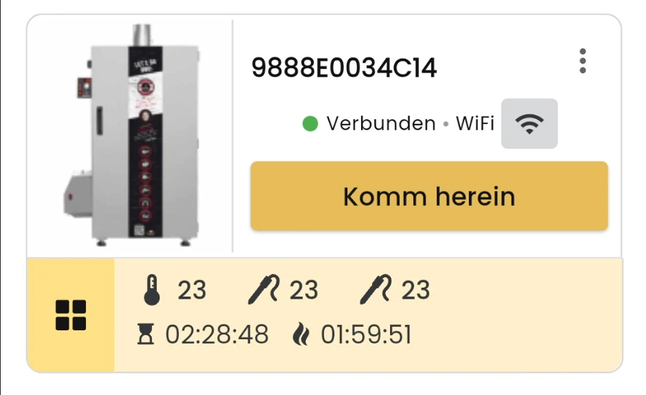 Statusübersicht im manuellen Modus